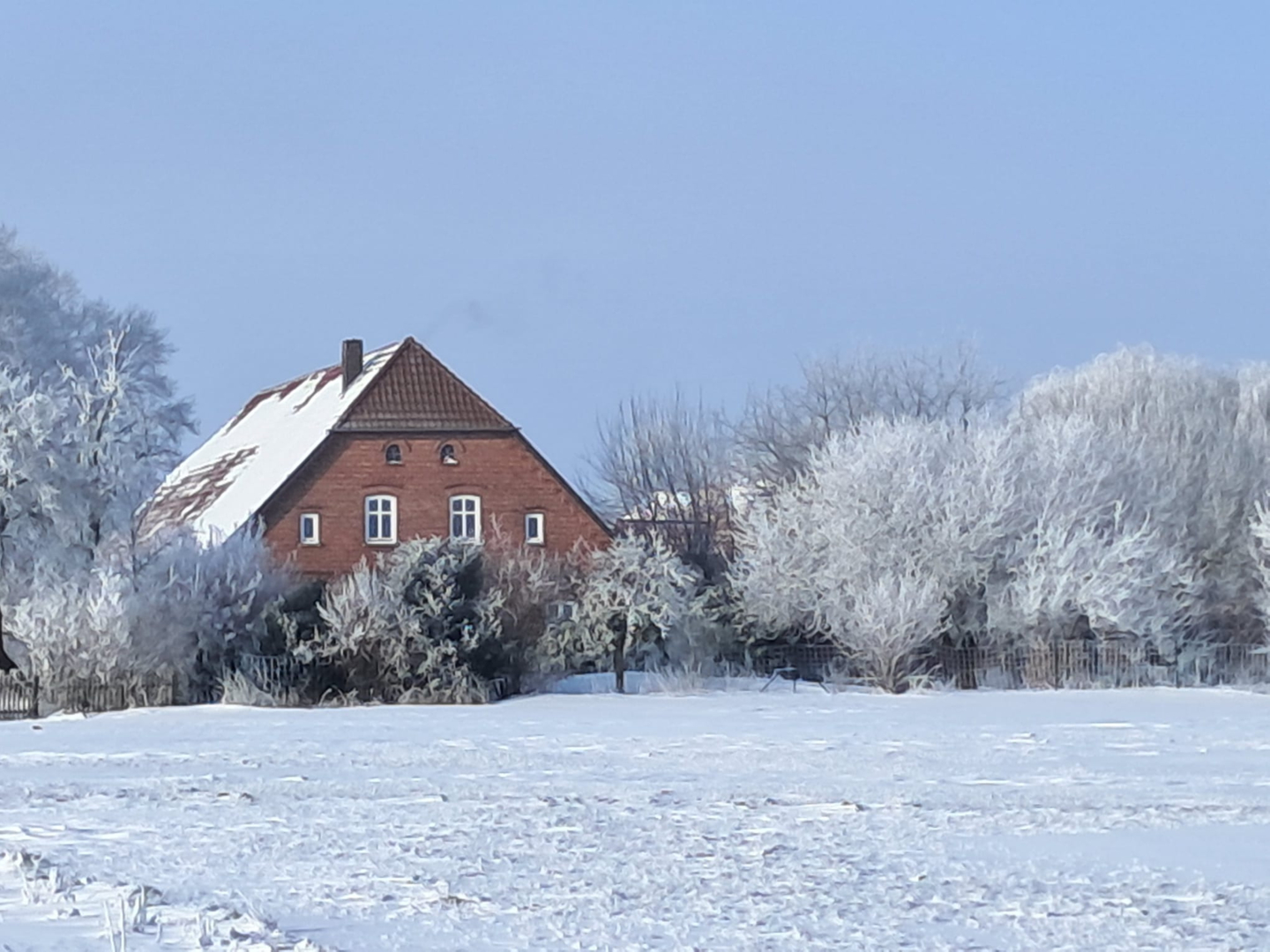 Bauernhof im Winter